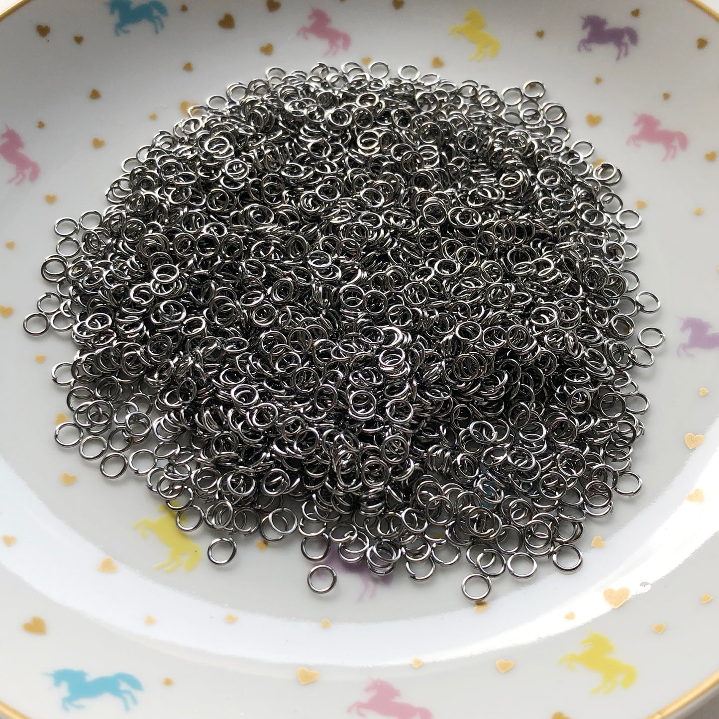 5mm THIN gun metal jump rings, choose amount