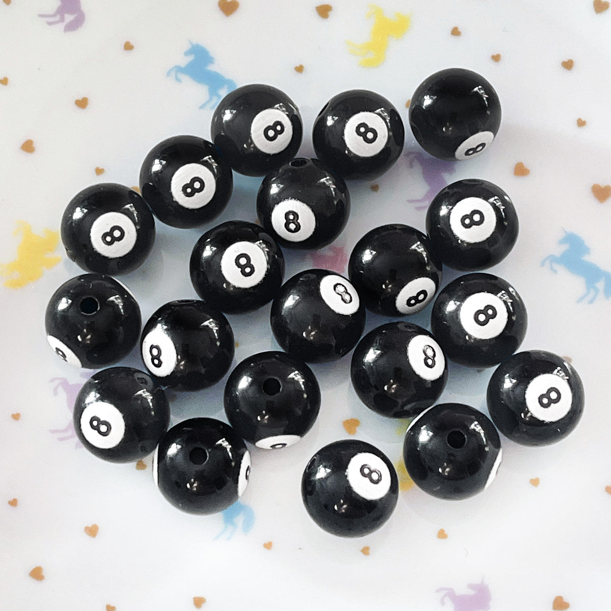 4 x 8 Ball beads, 16mm