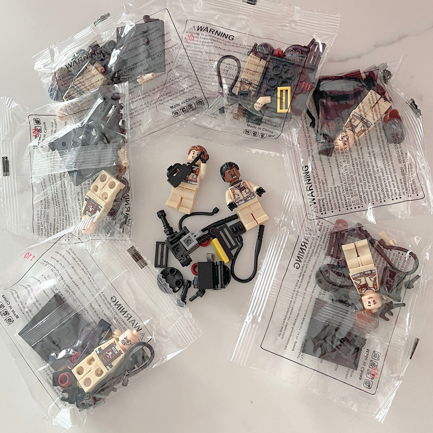 8pcs Ghost Buster minifigure style figures
