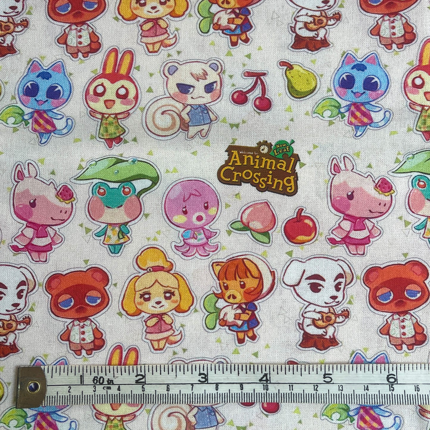 Animal Crossing characters 100% cotton fabric