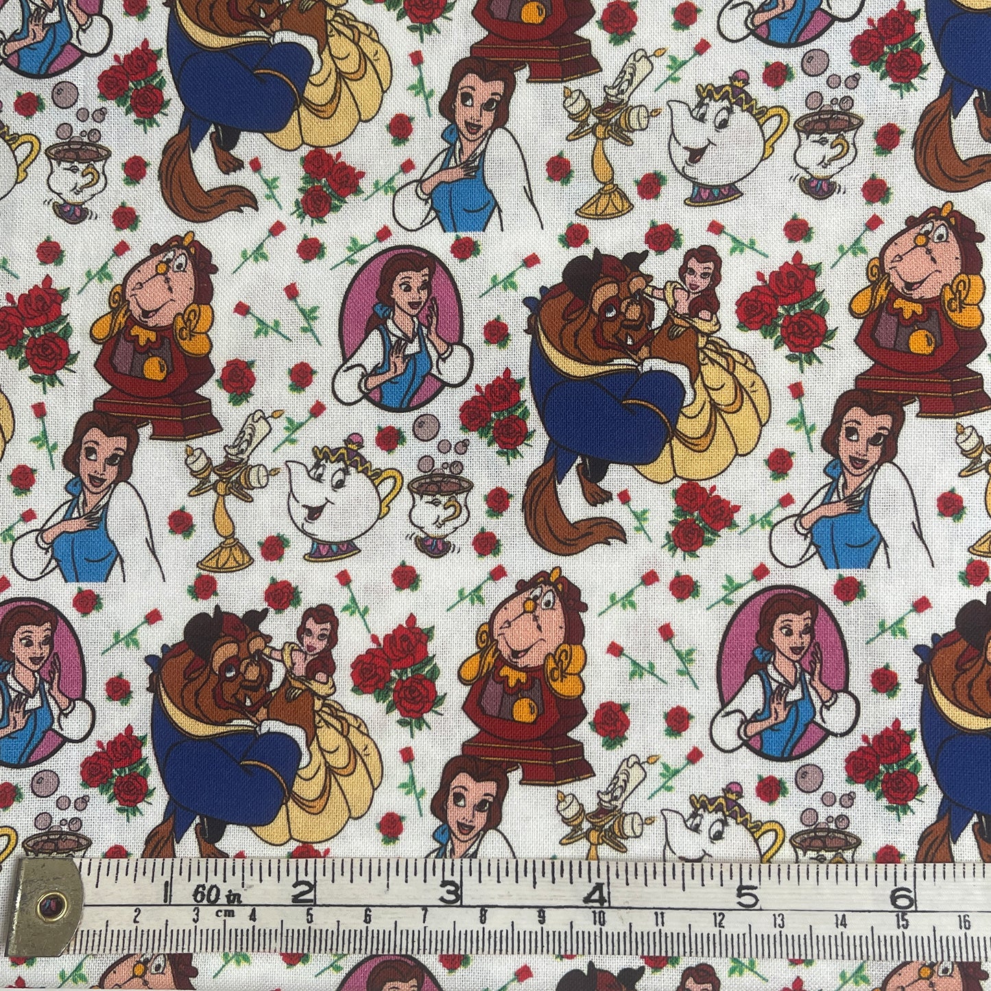 Beauty and the Beast 100% cotton fabric