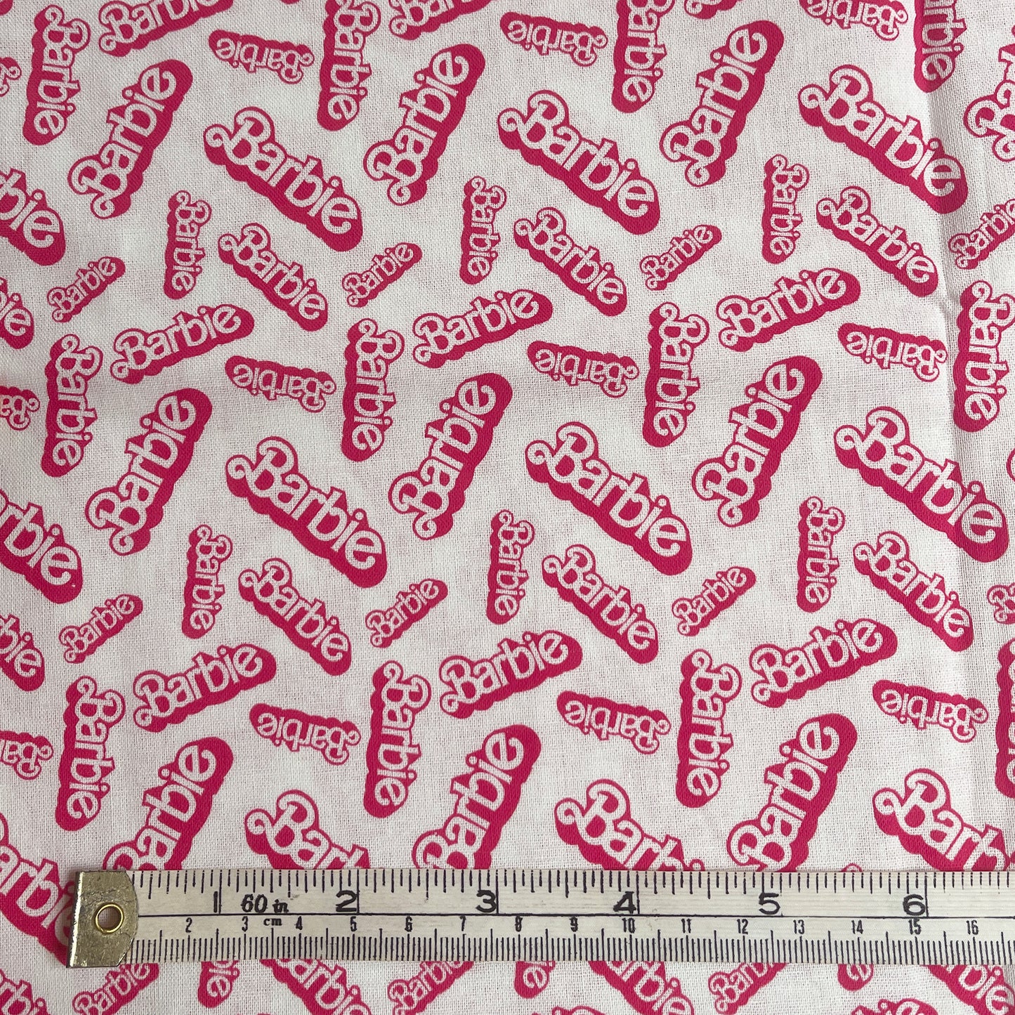 Barbie logo 100% cotton fabric