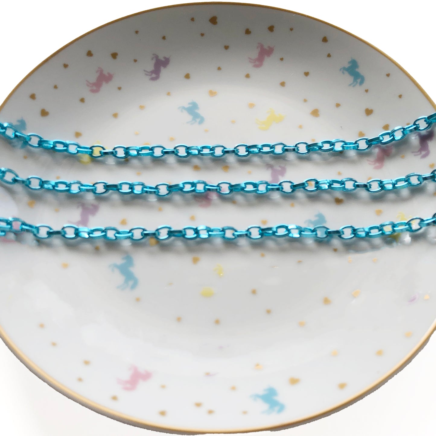 1M Oxidated alluminium blue chain