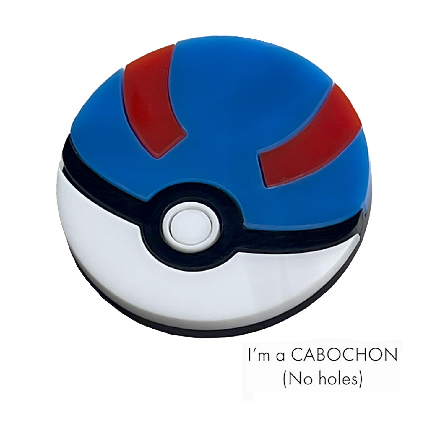 Cabochon Great ball Pokemon deluxe laser cut