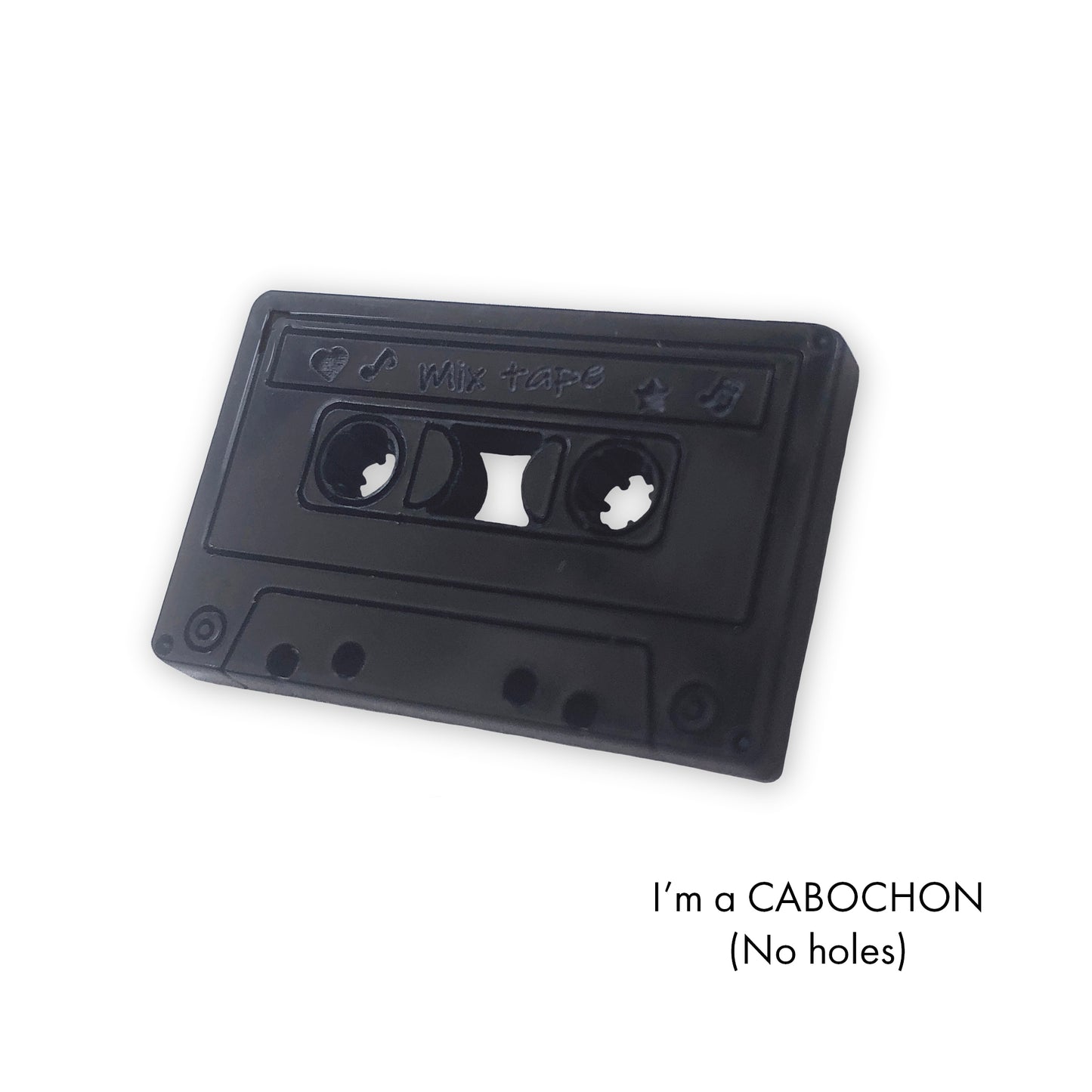 Cabochon Cassette tape laser cut