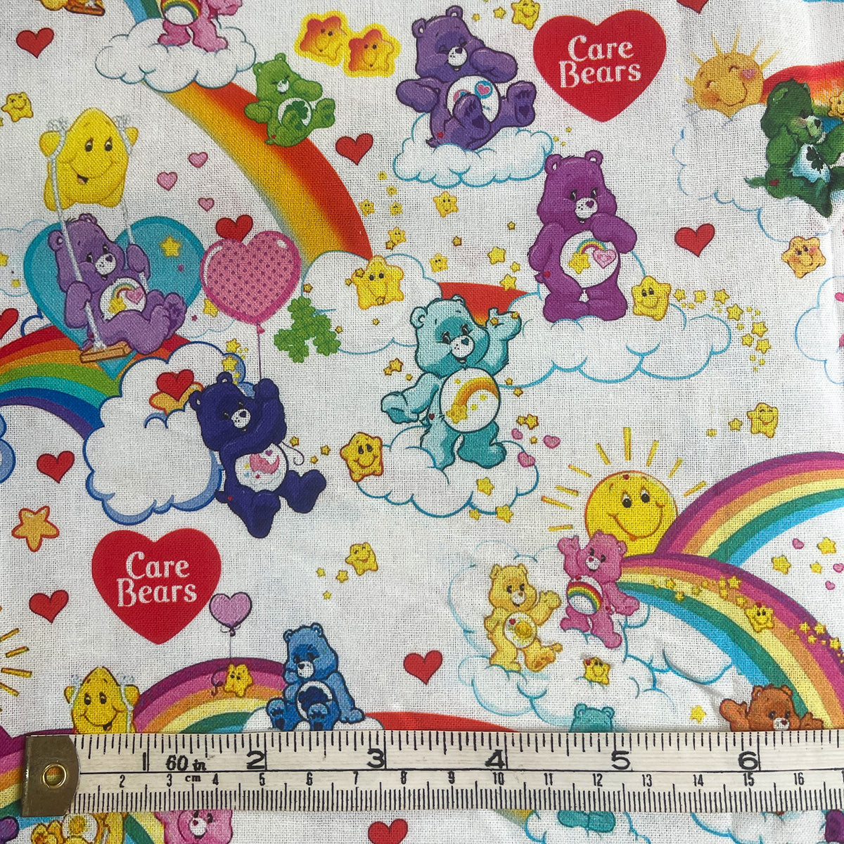 Care Bears fabric offcut