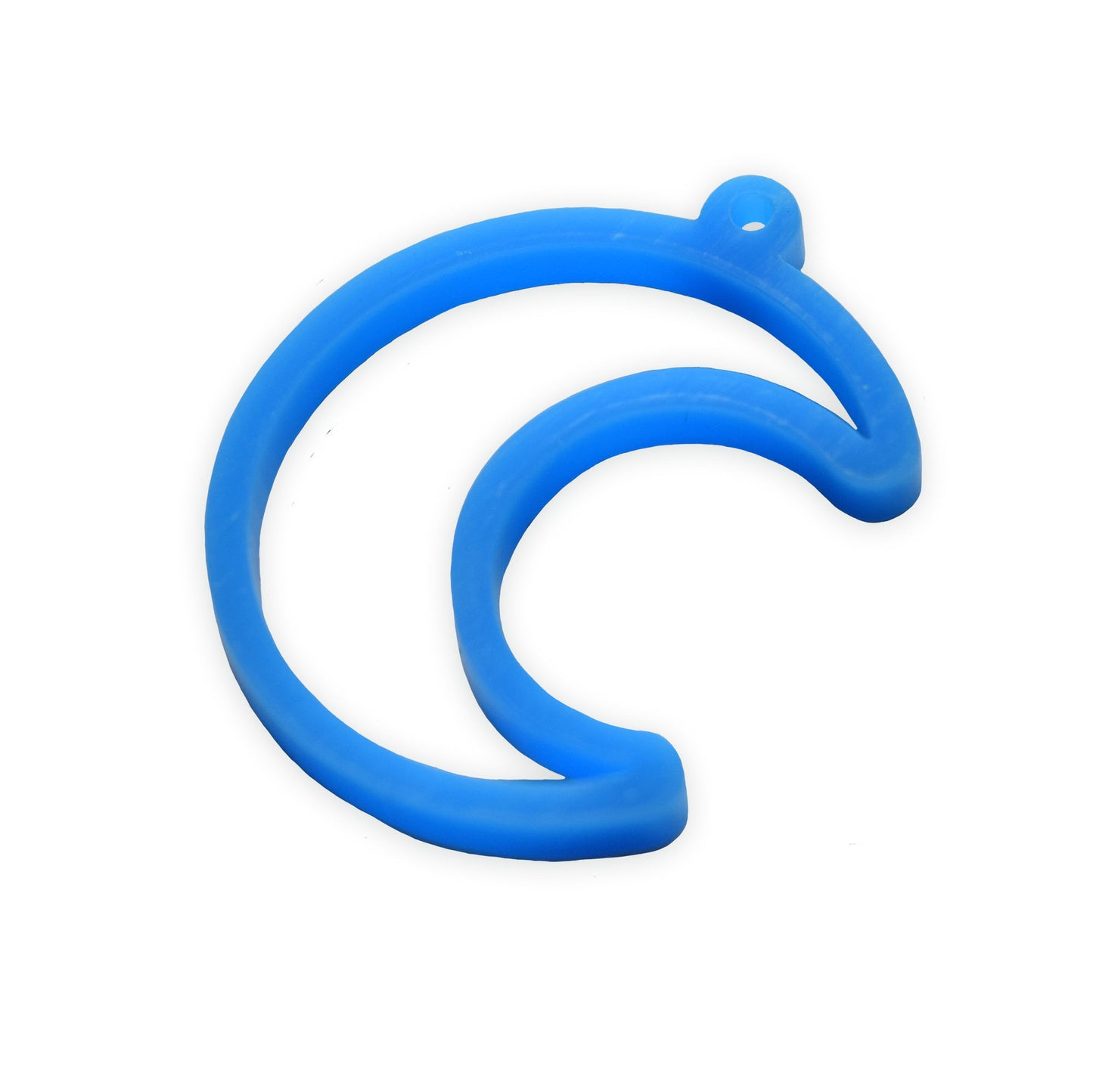 Crescent moon UV resin bezel charm
