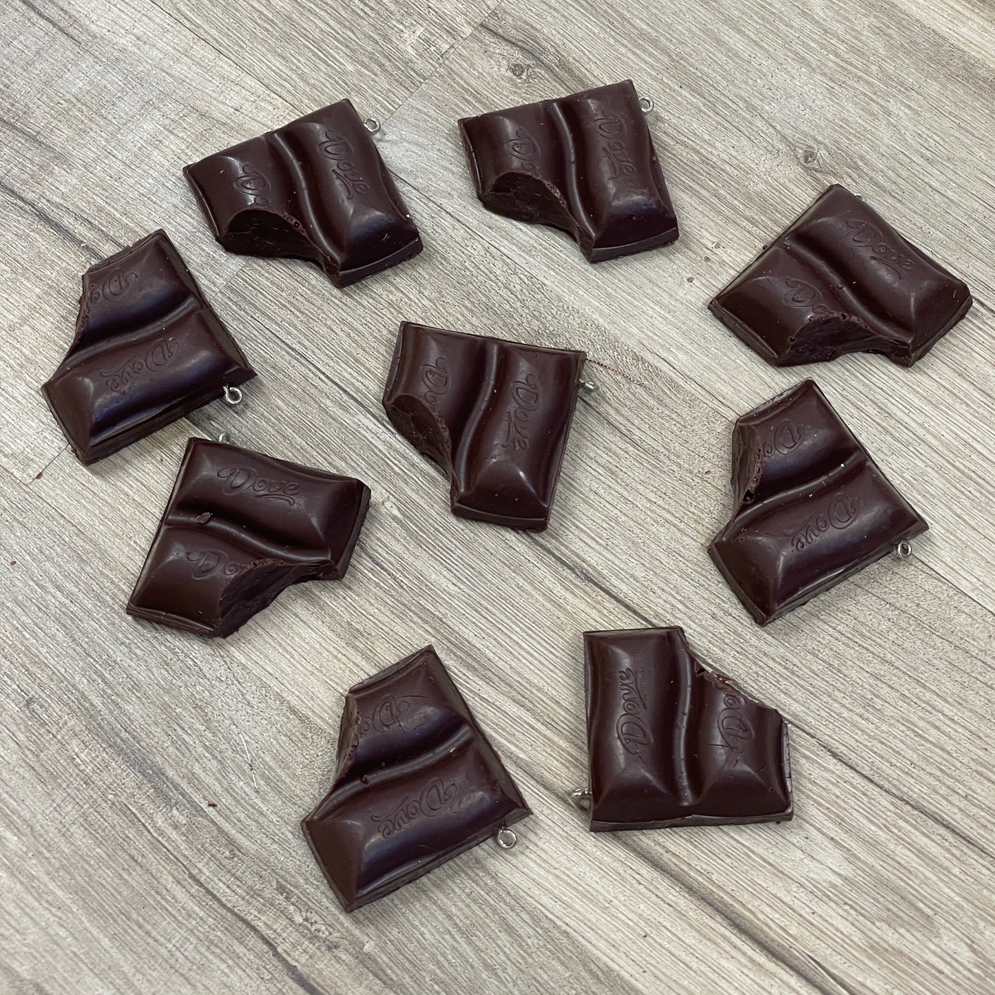 9 x Galaxy/ Dove european chocolate charms