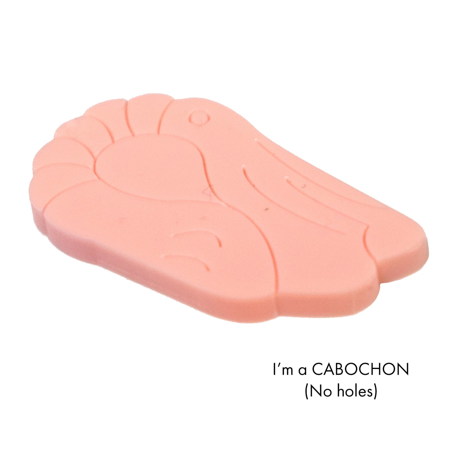 Cabochon Foam Shrimp laser cut