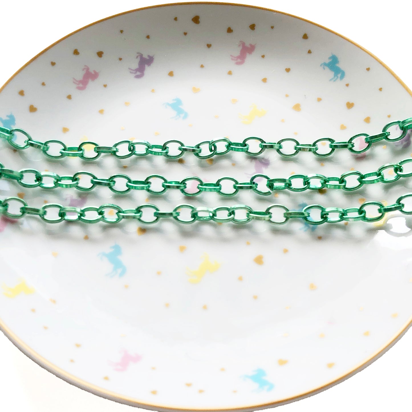 1M Oxidated alluminium green O chain