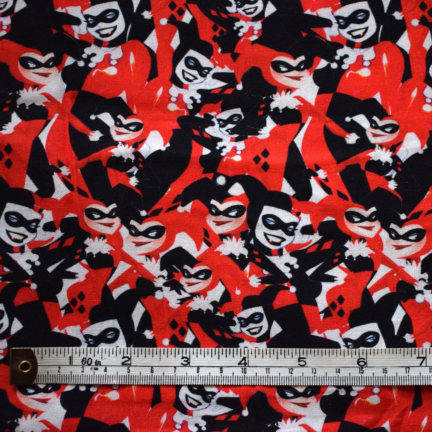 Harley Quinn fabric offcut