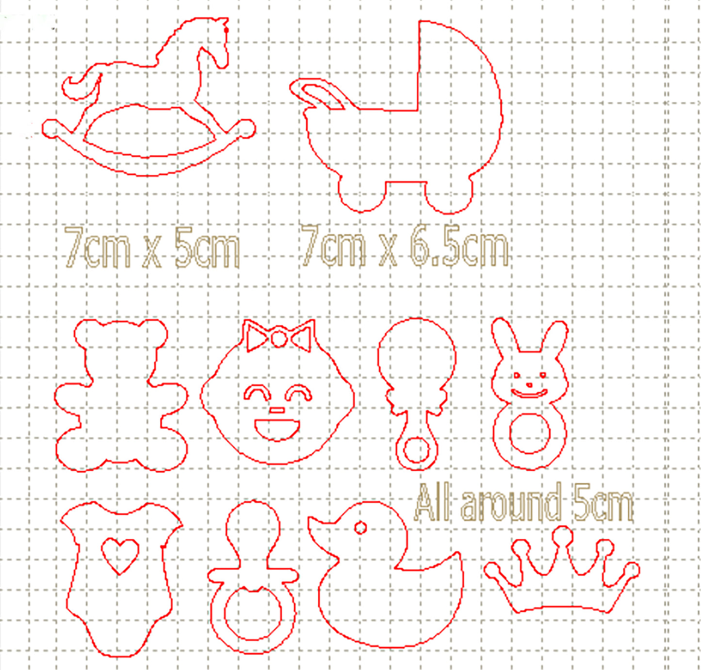 *LT*C* 10 x Baby themed designs