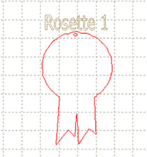 *LT*C* Rosette backing 6cm, charm 1