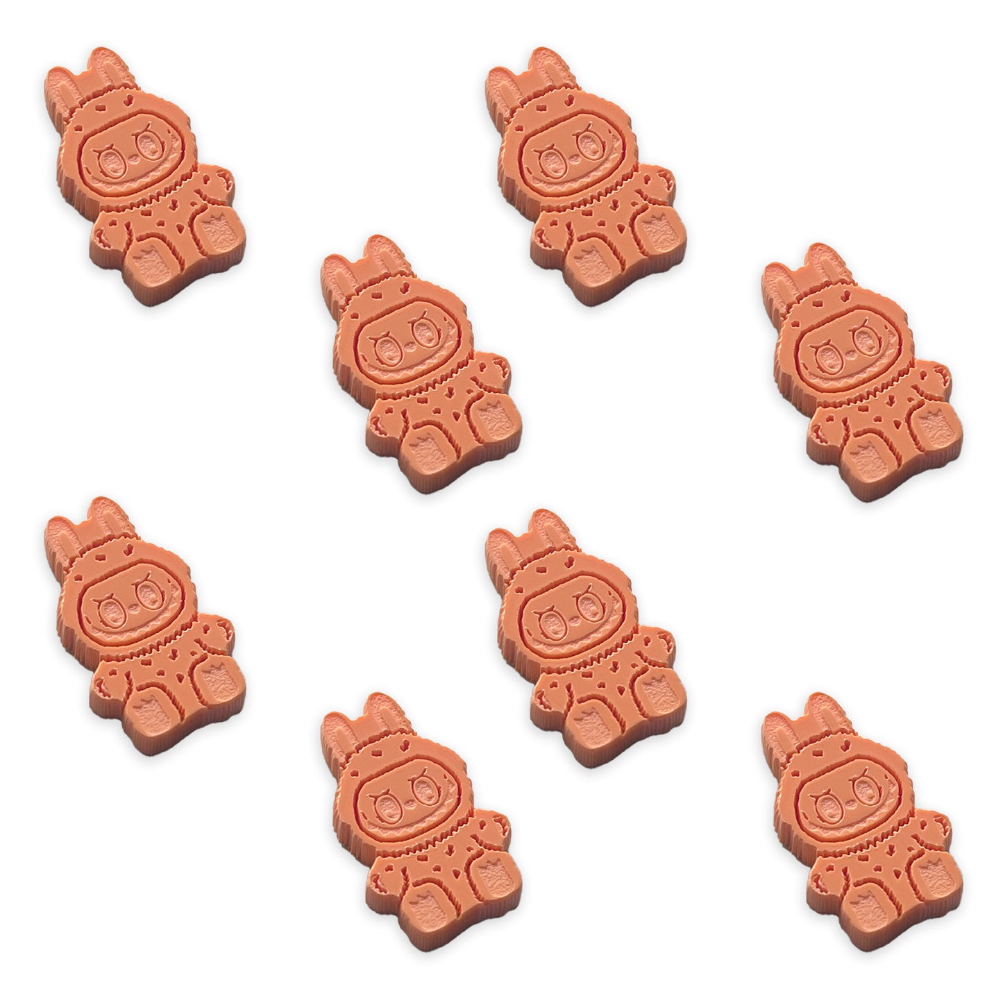 8 Labubu Lafufu cabochons, 2cm