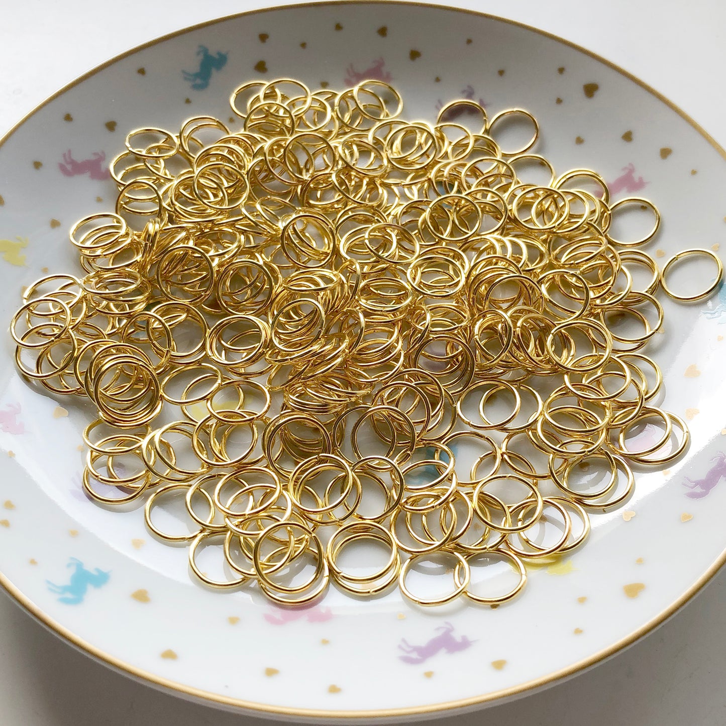 50 x 14mm gold colour LARGE jump rings
