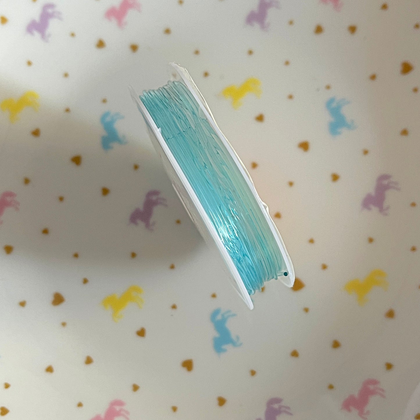5M Light blue transparent elastic (1mm thick)