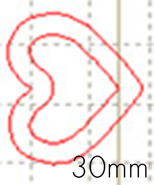 *MP*C* Hollow heart link, 30mm