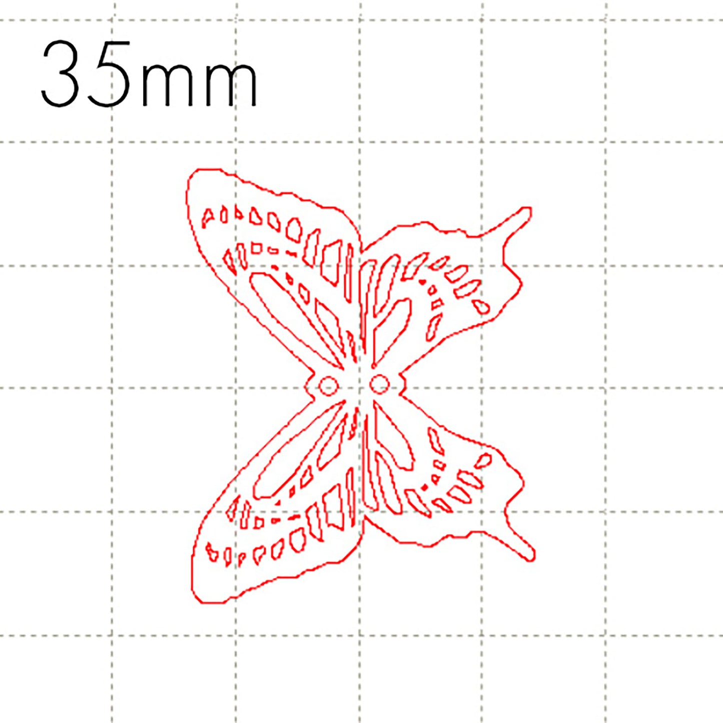 *MP*C* 35MM Butterfly wings (JOINED) link charm