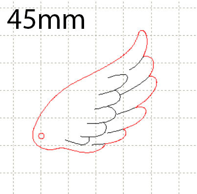 *MP*C* Angel RIGHT wing, 45mm