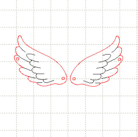 *MP*C* Angel wings set (L&R), 30mm
