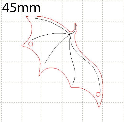 *MP*C* Dragon LEFT wing, 45mm