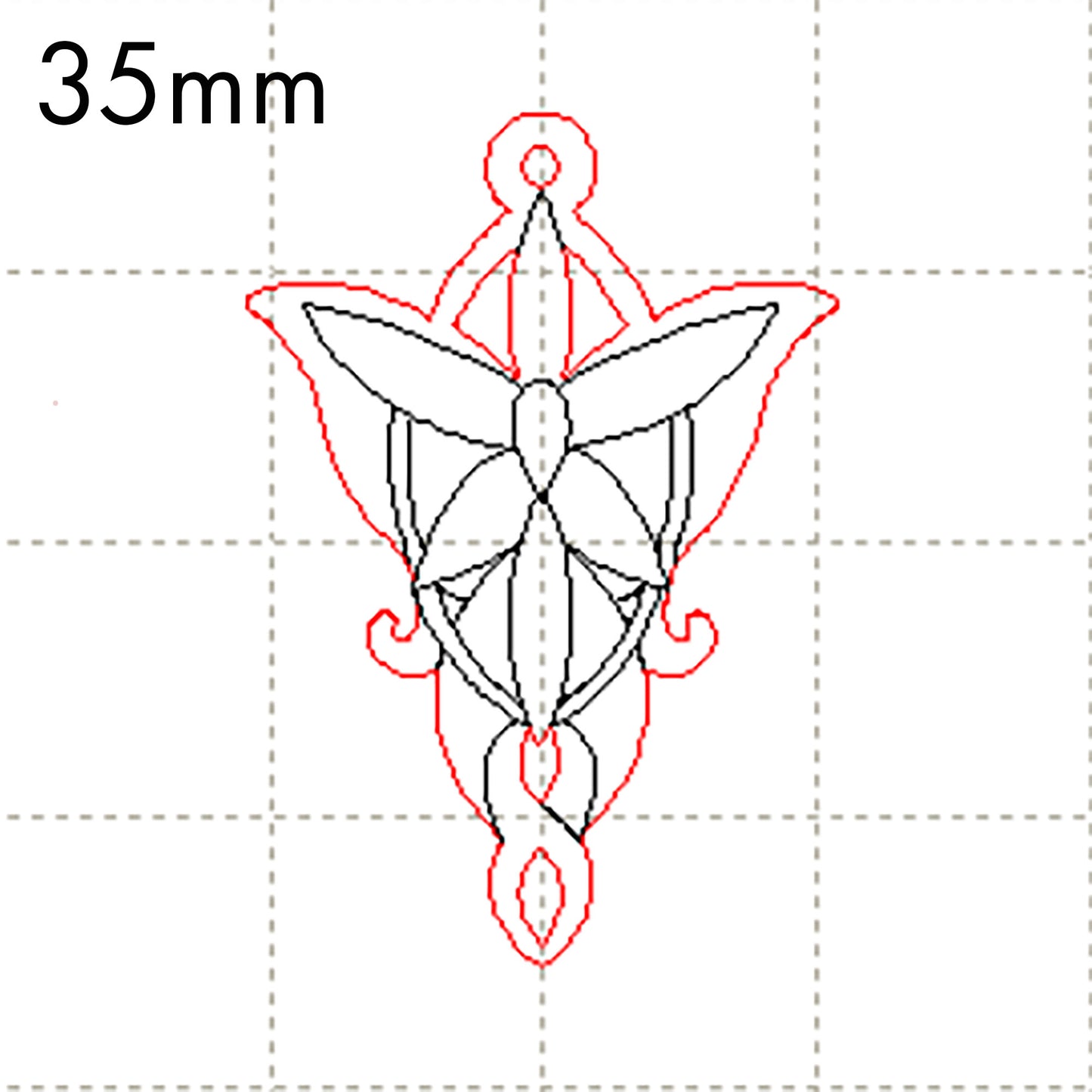 *MP*C* Evanstar charm, 35mm (larger)