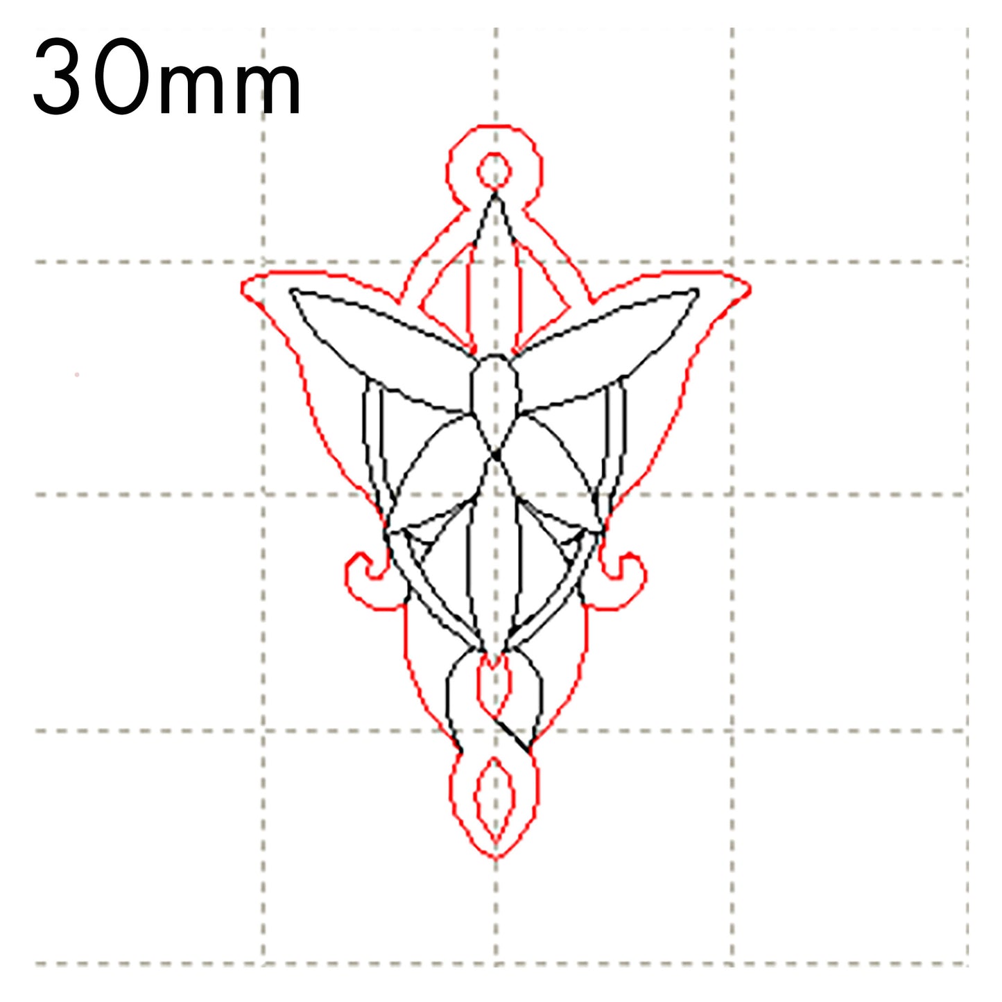 *MP*C* Evanstar charm, 30mm