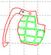 *MP*C* Grenade charm, 30mm