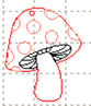 *MP*C* Mushroom charm, 30mm