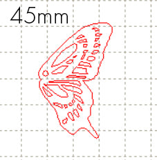 *MP*C* Butterfly RIGHT wing, 45mm