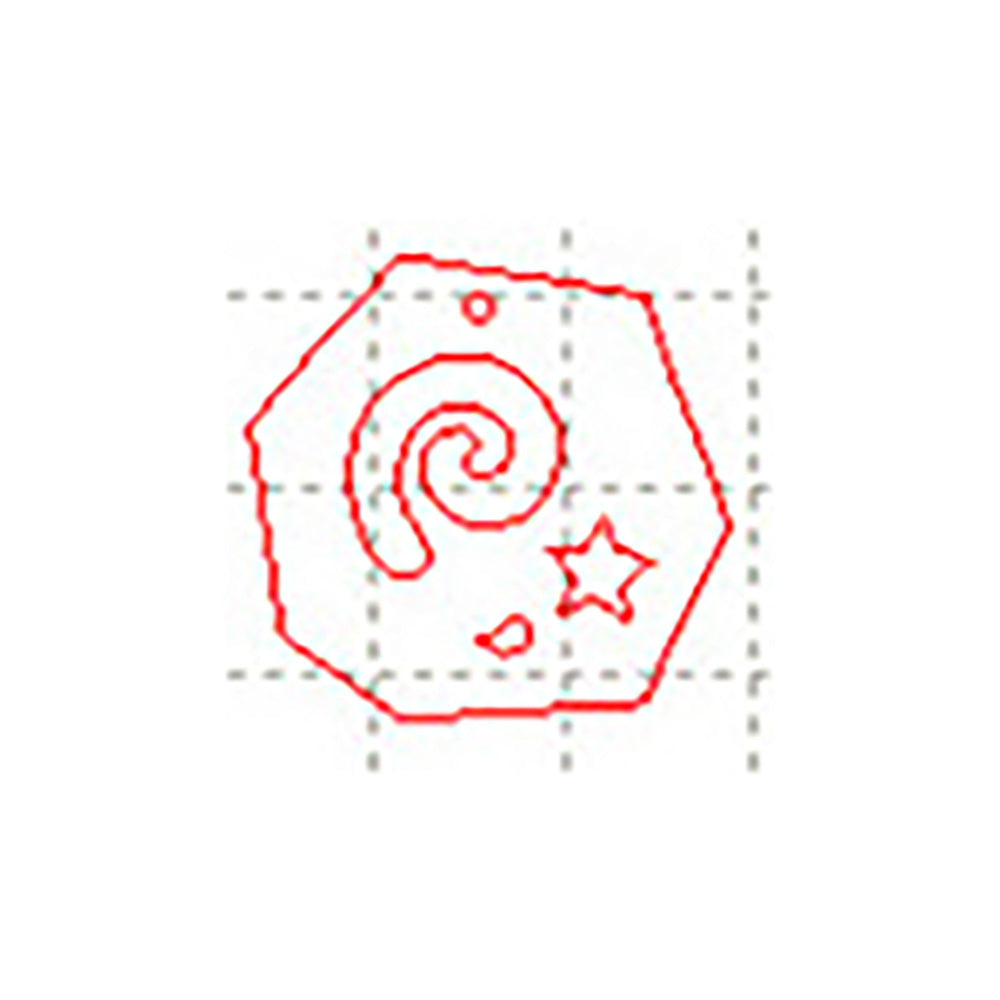 *MP*C* Small fossil charm, 25mm