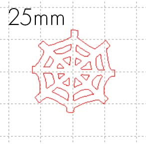 *MP*C* Spider web cabochon, 25mm