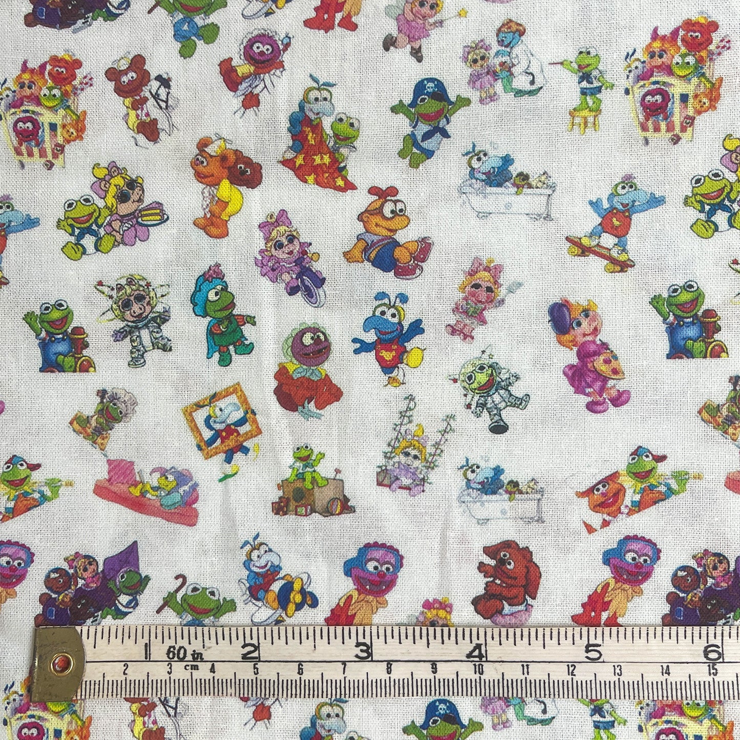 Large offcut Muppet Babies fabric