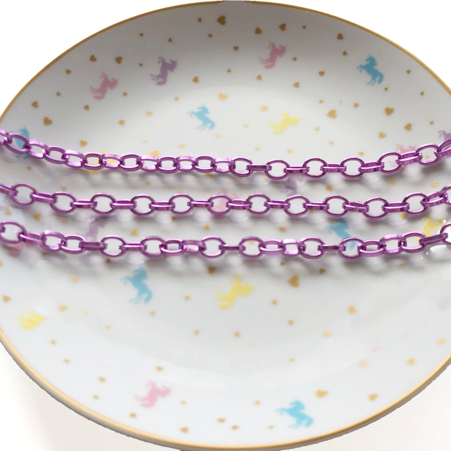 1M Oxidated alluminium fuchsia O chain