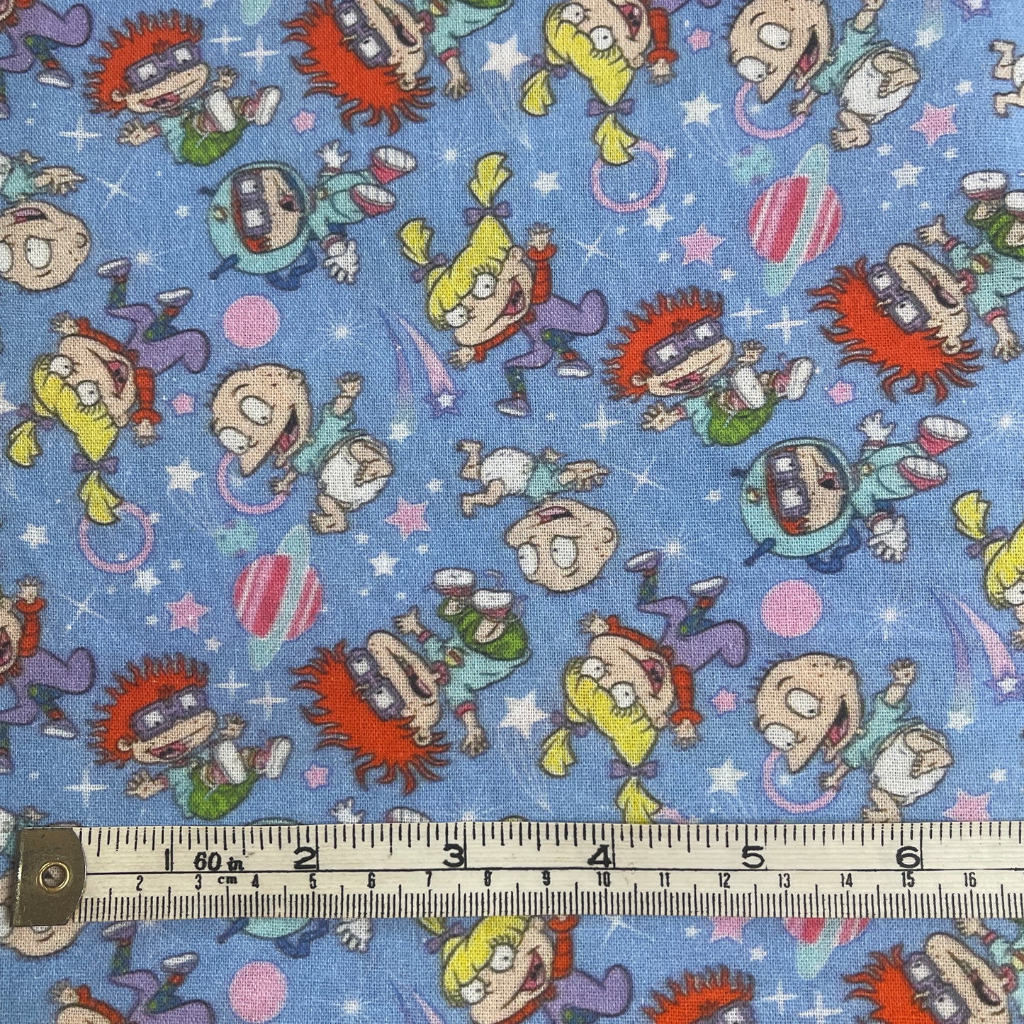 Rugrats Space print 100% cotton fabric