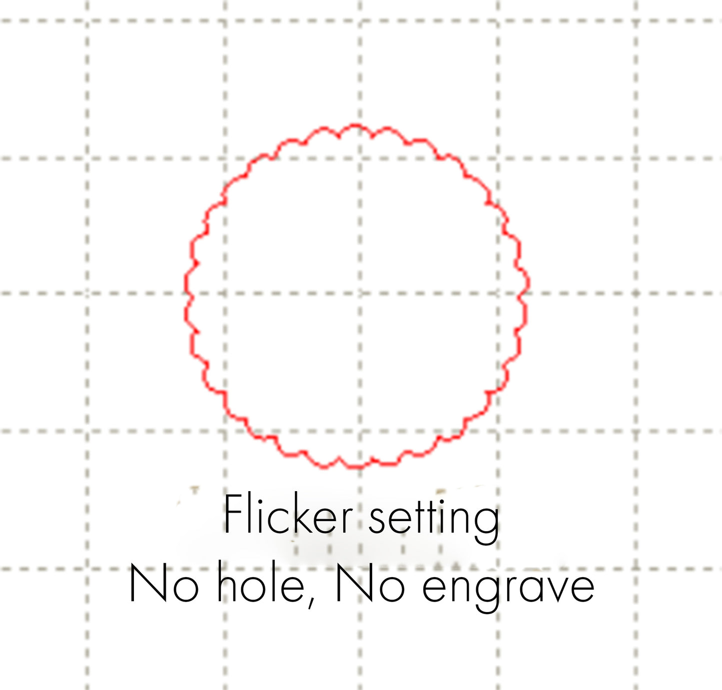 *SW*C* Paper flicker setting (No hole, No engraving)