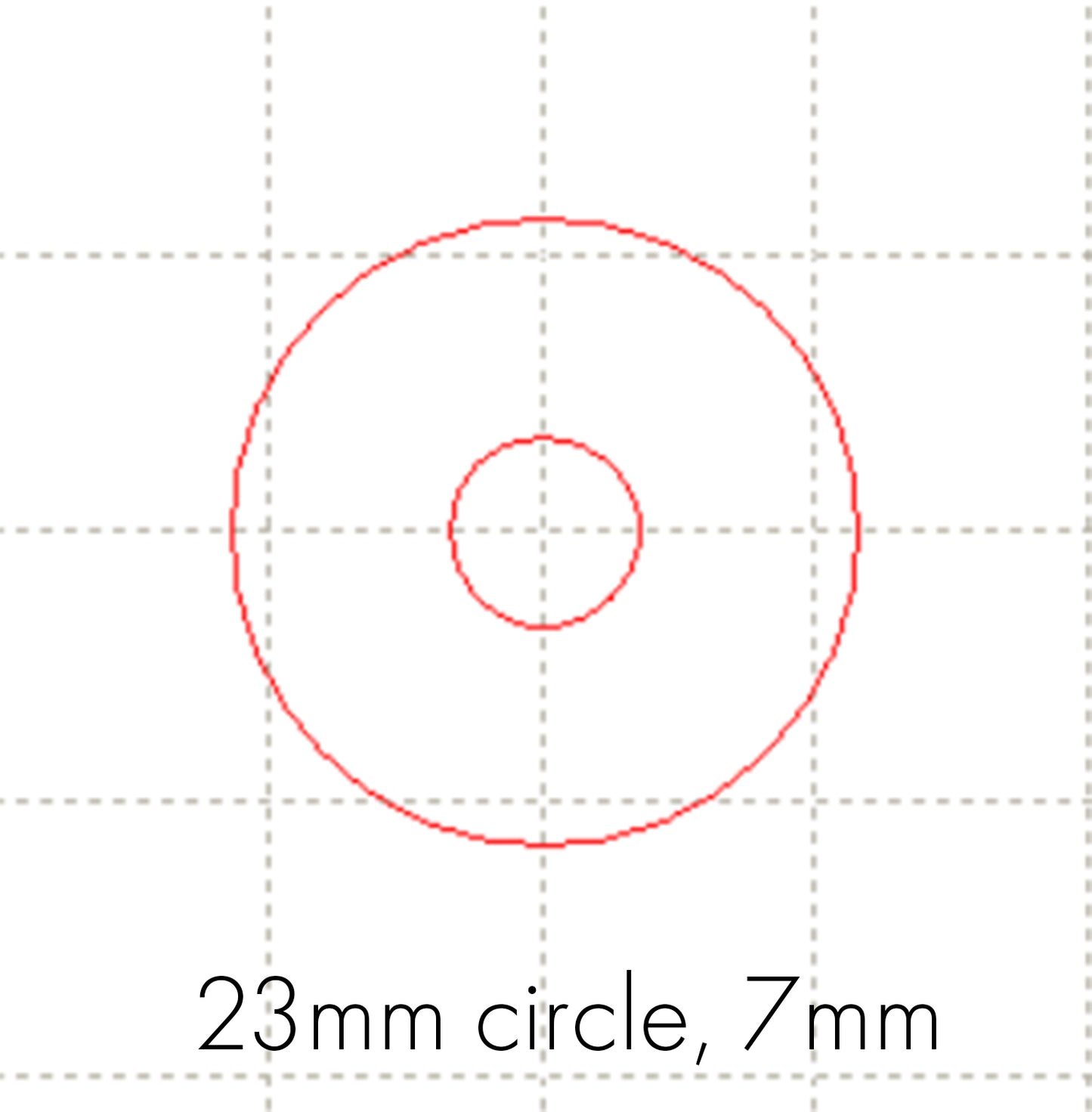 *SW*C* 23mm circle, 7mm hole