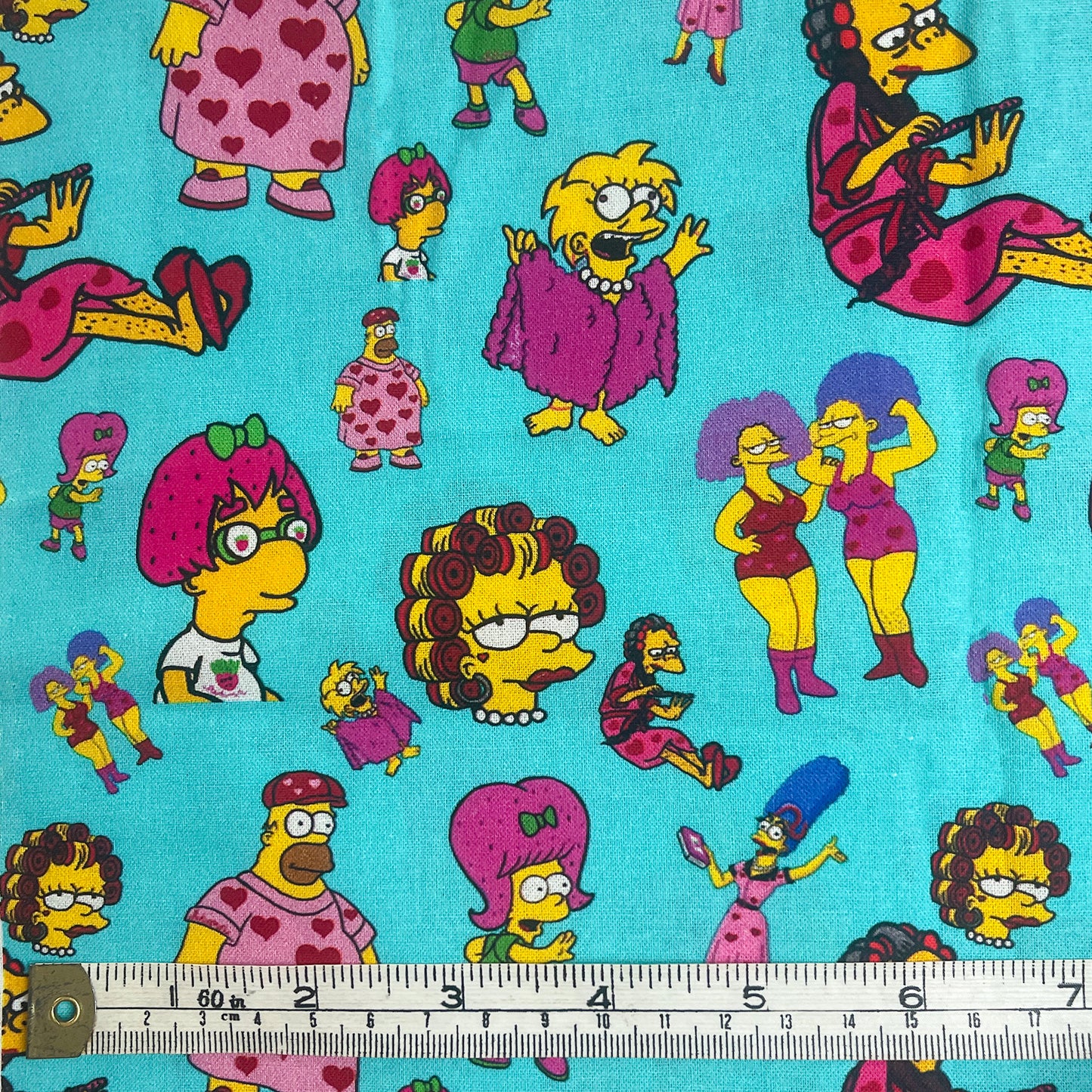 The Simpsons love lizard queen 100% cotton fabric