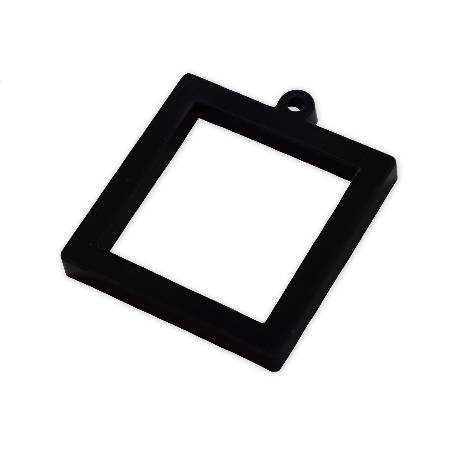 Square UV resin bezel charm