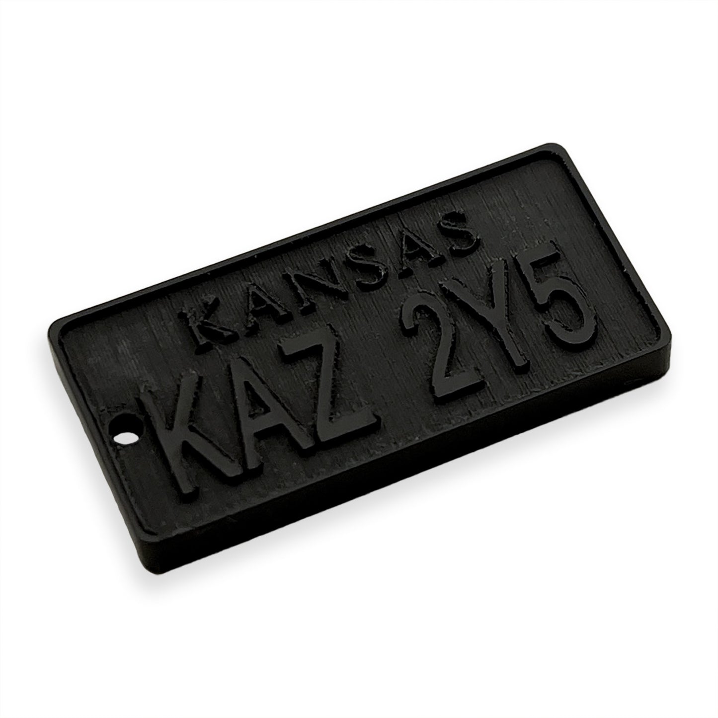Supernatural Impala car licence plate laser cut charm