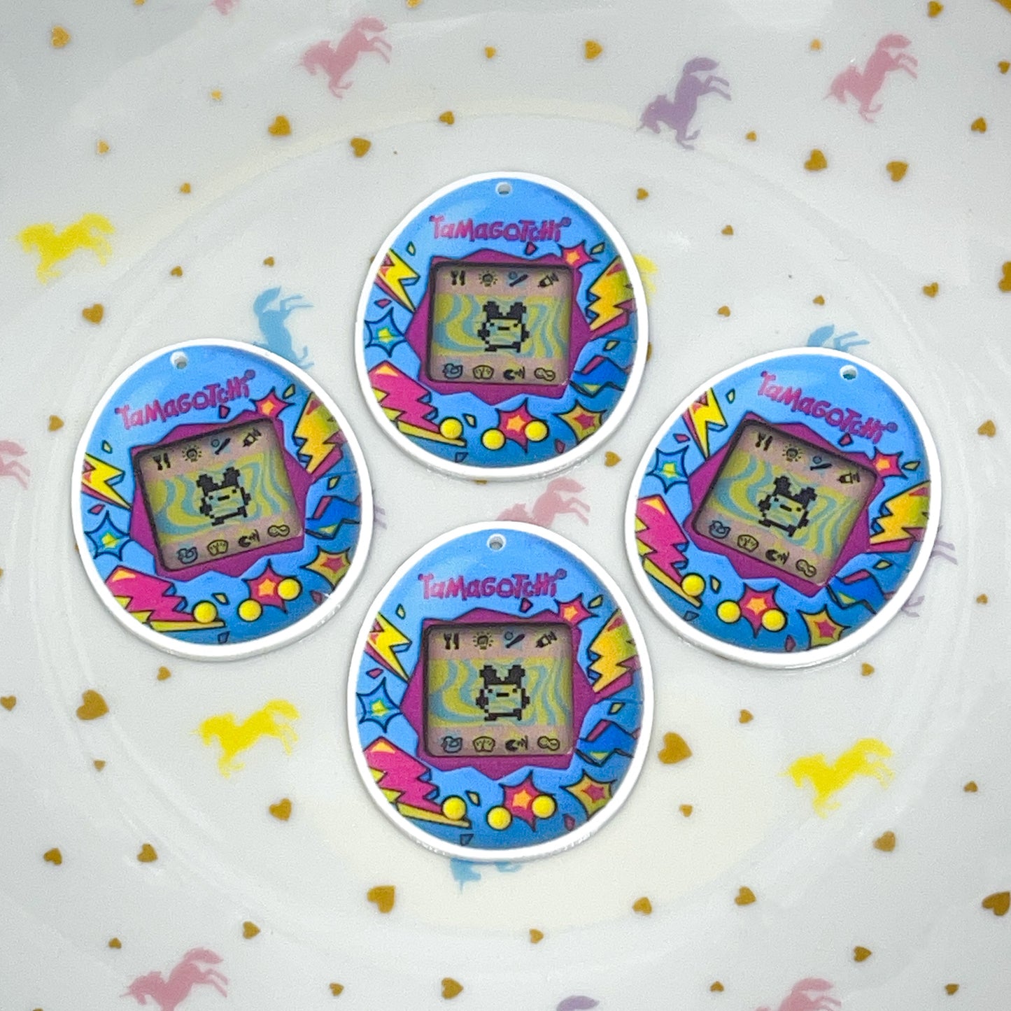 1 x Tamagotchi printed charm