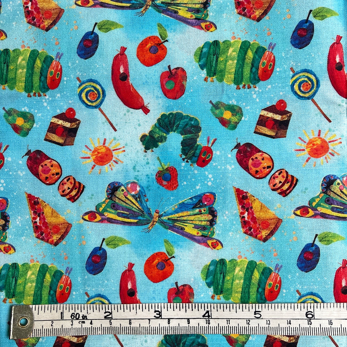 The Hungry Caterpillar 100% cotton fabric