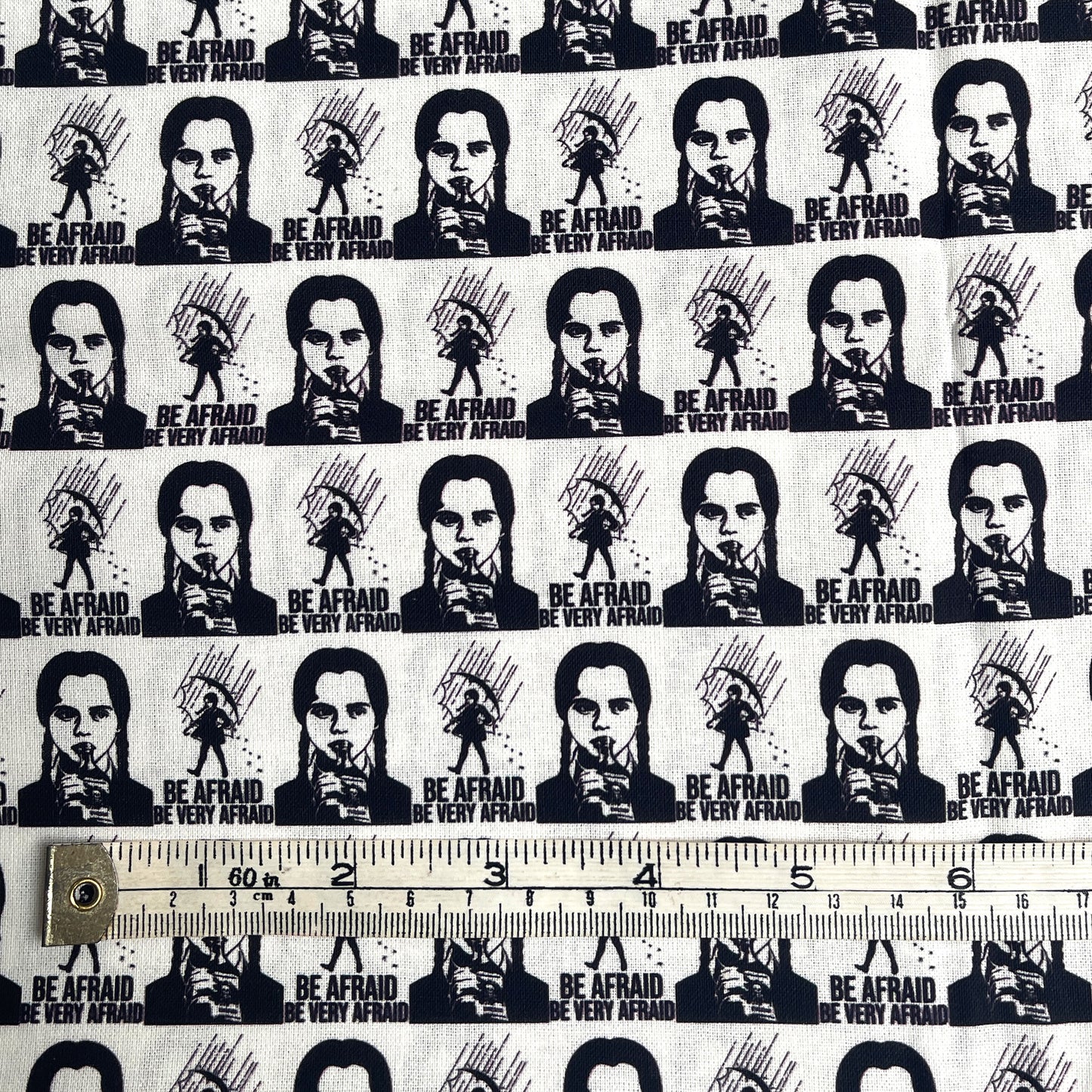 Wednesday Addams fabric offcut