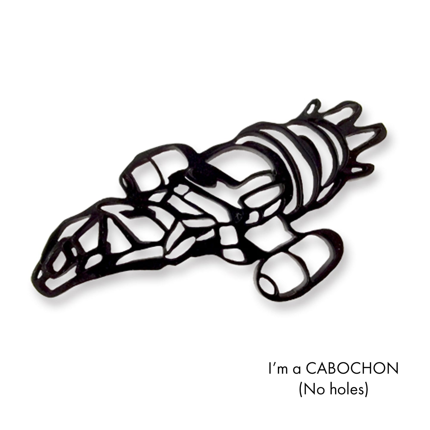 Cabochon Firefly ship laser cut