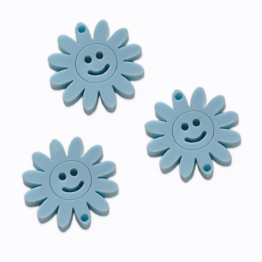 8 Smile 12 petal flower links, 2cm