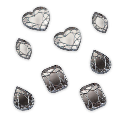 8 gem stone cabochons, 2cm