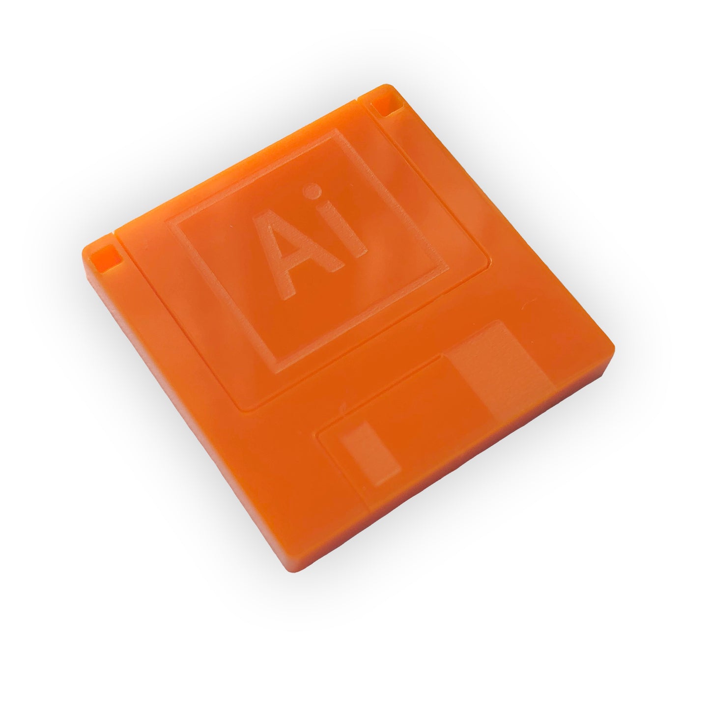 Adobe Illustrator floppy disk laser cut charm