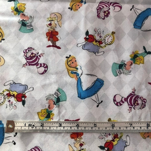 Alice in Wonderland fabric offcut