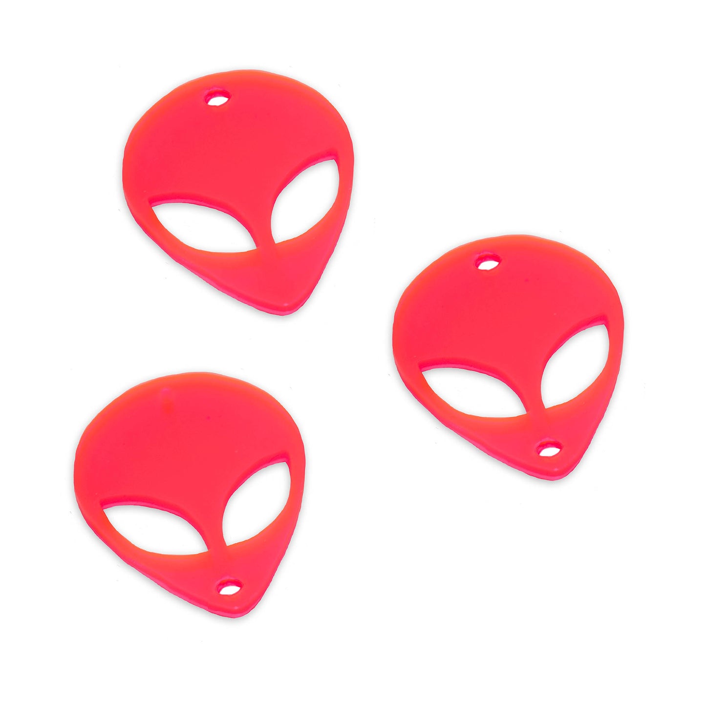 8 Alien head link shapes, 2cm