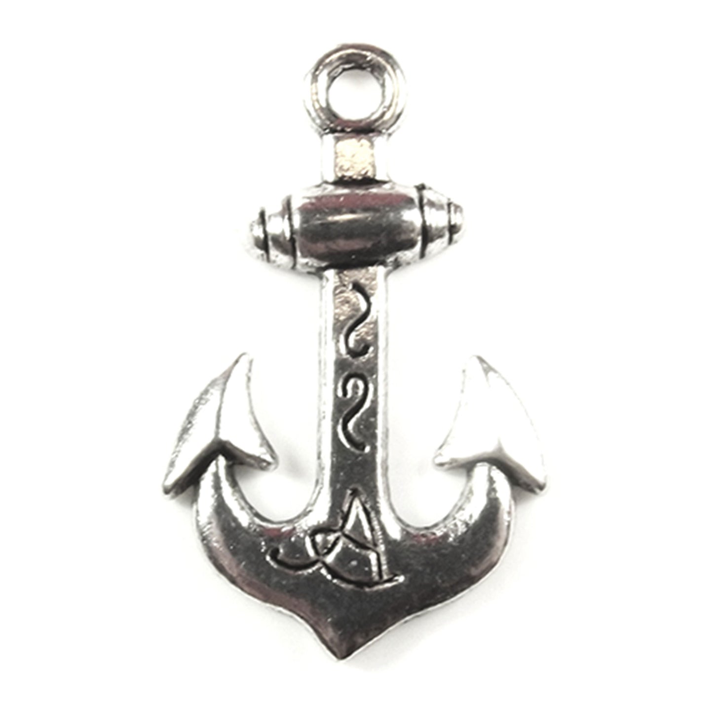 2 silver colour anchors design 4